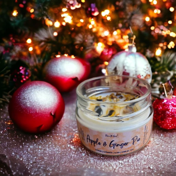 Apple &amp; Ginger Pie szójaviasz illatgyertya-1