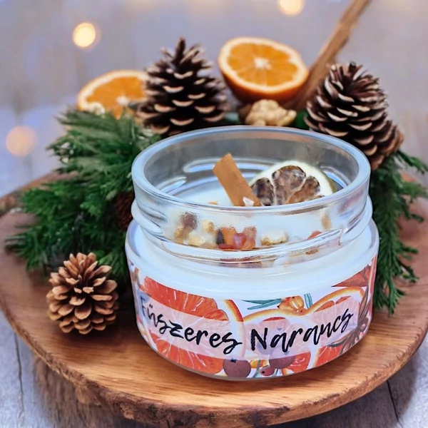 Fűszeres narancs illatgyertya