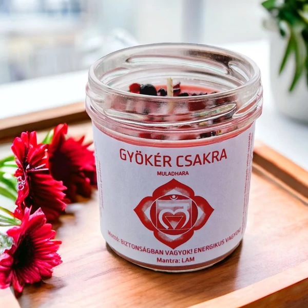 Gyökér csakra gyertya-1