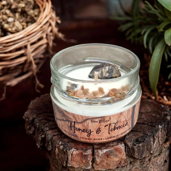 Honey &amp; Tobacco - méz és dohány illatgyertya