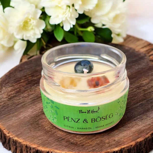 Pénzt és bőséget vonzó gyertya Pénzt és bőséget vonzó gyertya