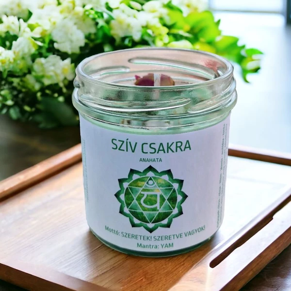 Szív csakra gyertya-1