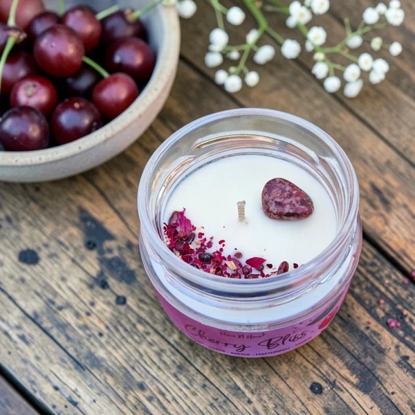 Kép 2/3 - Cherry Bliss szójaviasz gyertya