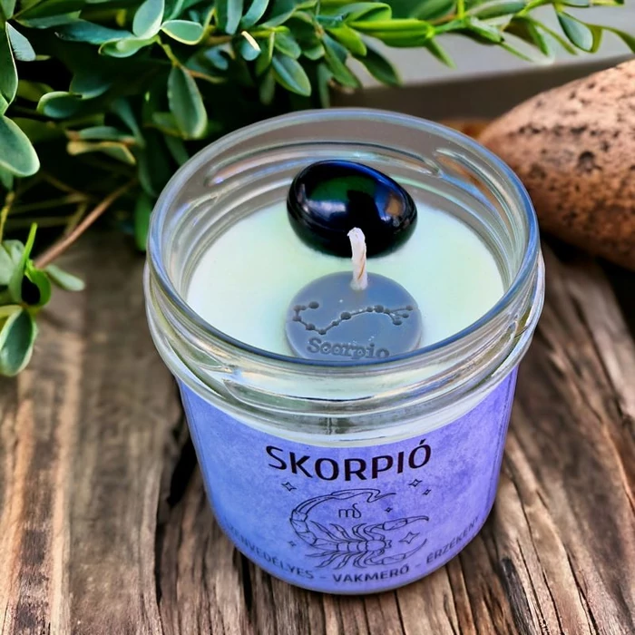 Skorpió horoszkópos gyertya